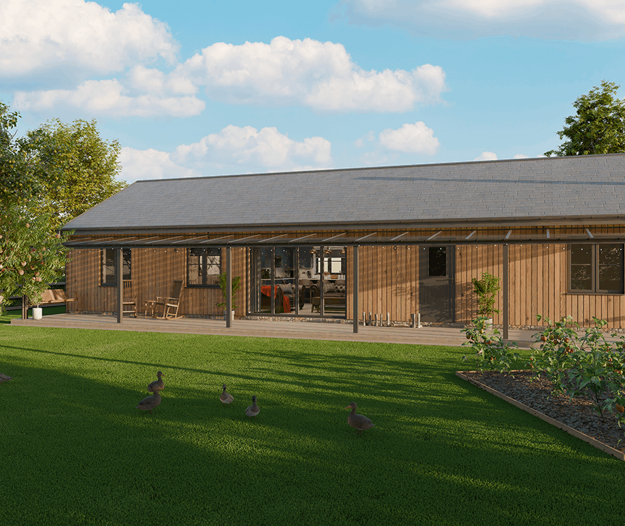 New build farmstead bungalow